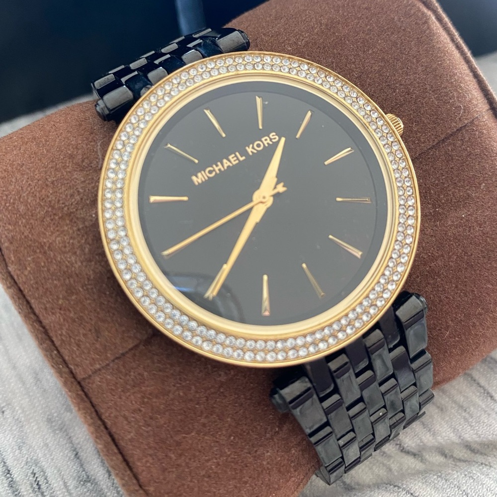 Michael Kors | Black and Gold Watch